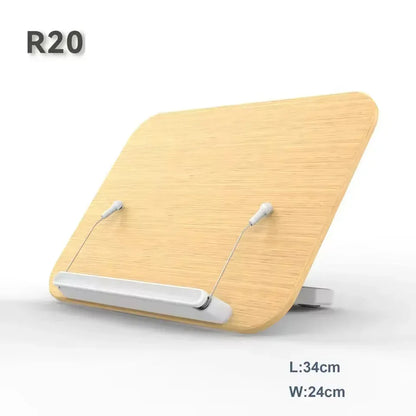 NEW Book Stand for Reading Adjustable Book Holder with 360° Rotating Base Elastic Page Clips Foldable Desktop Riser Stand - Urbizia