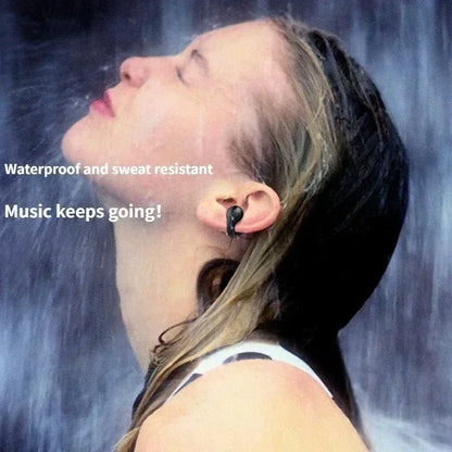 TWS Bluetooth Headset 5.3 Wireless Air Conduction Headphones Clip Ear Music Noise Canceling HD Call Sports Gaming Earphone
