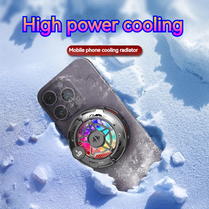 K20 Magnetic Semiconductor Phone Cooler with RGB & Display
