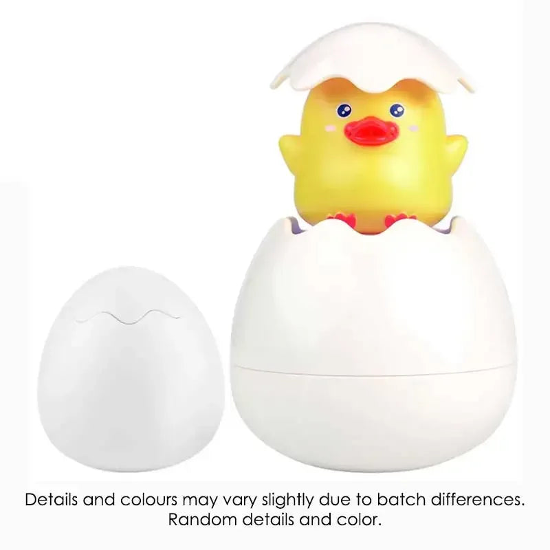 Baby Water Spray Bathing Toys – Duck, Penguin & Egg Set - Urbizia