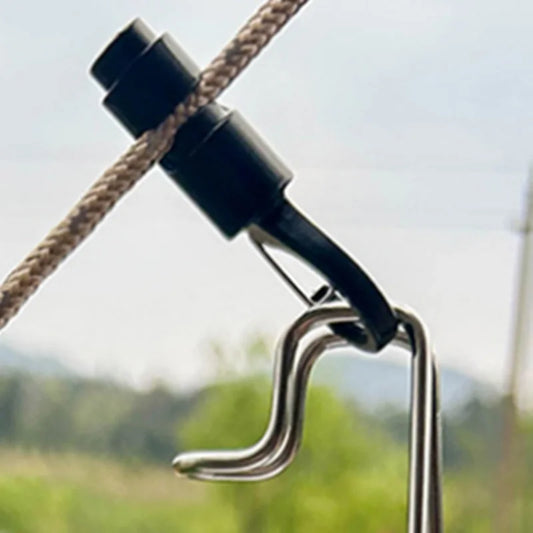 Camping Gear Durable Aluminum Alloy Tent Windproof Rope Hanger For Outdoor Camping Travel Kit Survival Buckles