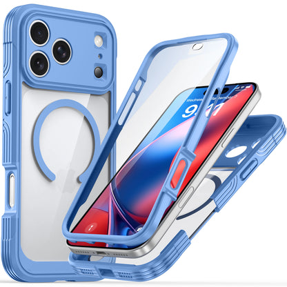 360° Fully Protected Double-sided Transparent Magnetic Case For iPhone 18 Pro Max 18Pro For MagSafe Wireless Charging Back Cover