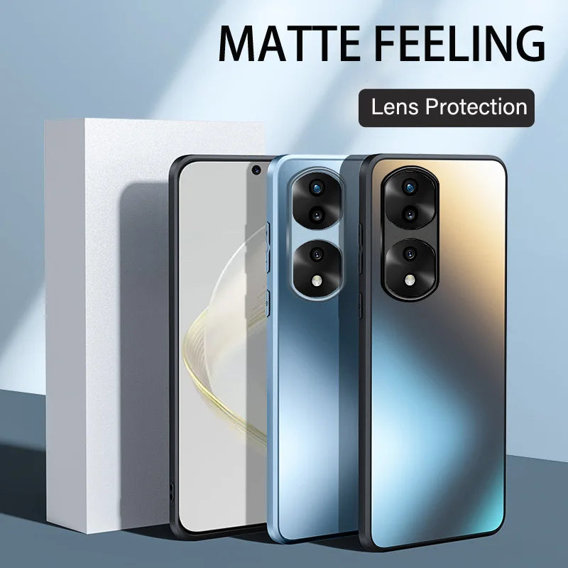 Luxury Shockproof Glitter Slim AG Silicone Hard Case For Huawei Honor 50 SE 70 90 Pro Matte Frosted Protective Case