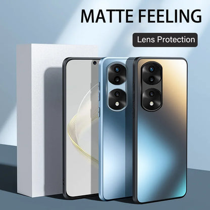 Luxury Shockproof Glitter Slim AG Silicone Hard Case For Huawei Honor 50 SE 70 90 Pro Matte Frosted Protective Case