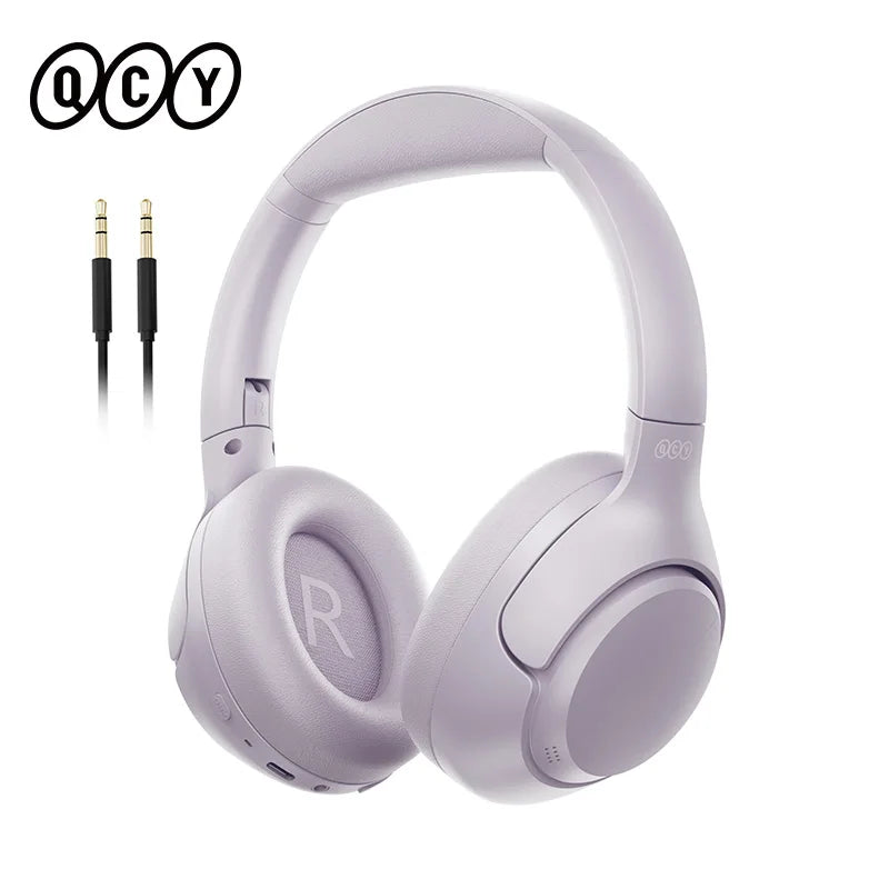 QCY H3 ANC Wireless Headphones BH23H3A 43dB Hybrid Active Noise Cancellation Headset Bluetooth 5.4 Hi-Res Audio Earphones 60H