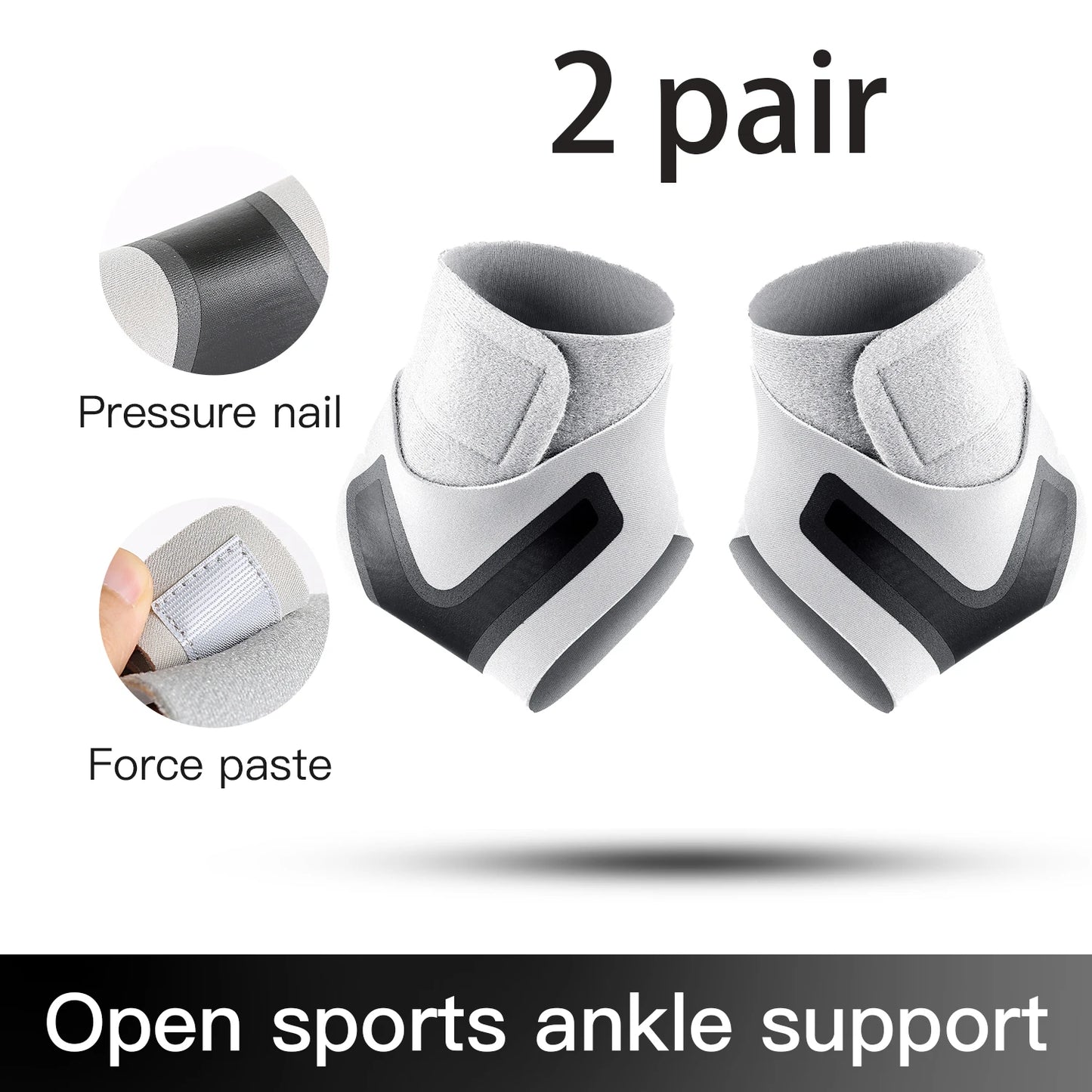 Adjustable Ankle Support Pad Ankle Sleeve Pressure Anti-Spinning Elastic Breathable Support Fitness Sports Safety Prevention