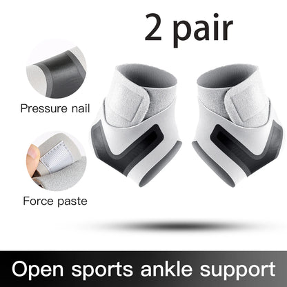 Adjustable Ankle Support Pad Ankle Sleeve Pressure Anti-Spinning Elastic Breathable Support Fitness Sports Safety Prevention