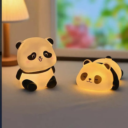 New Panda LED Night Light Living Room Cute Panda Plastic Lamp Bedside Decor Creative Kids Night Light Birthday Gift Decoration - Urbizia