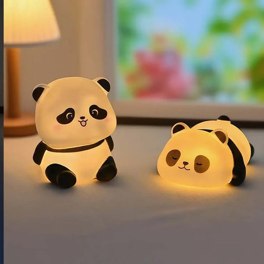 New Panda LED Night Light Living Room Cute Panda Plastic Lamp Bedside Decor Creative Kids Night Light Birthday Gift Decoration - Urbizia