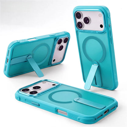 Candy Color Translucent Matte For Magsafe Cover For IPhone 17 16 15 14 13 18 Pro Max Magnetic Charging Bracket Shockproof Cover
