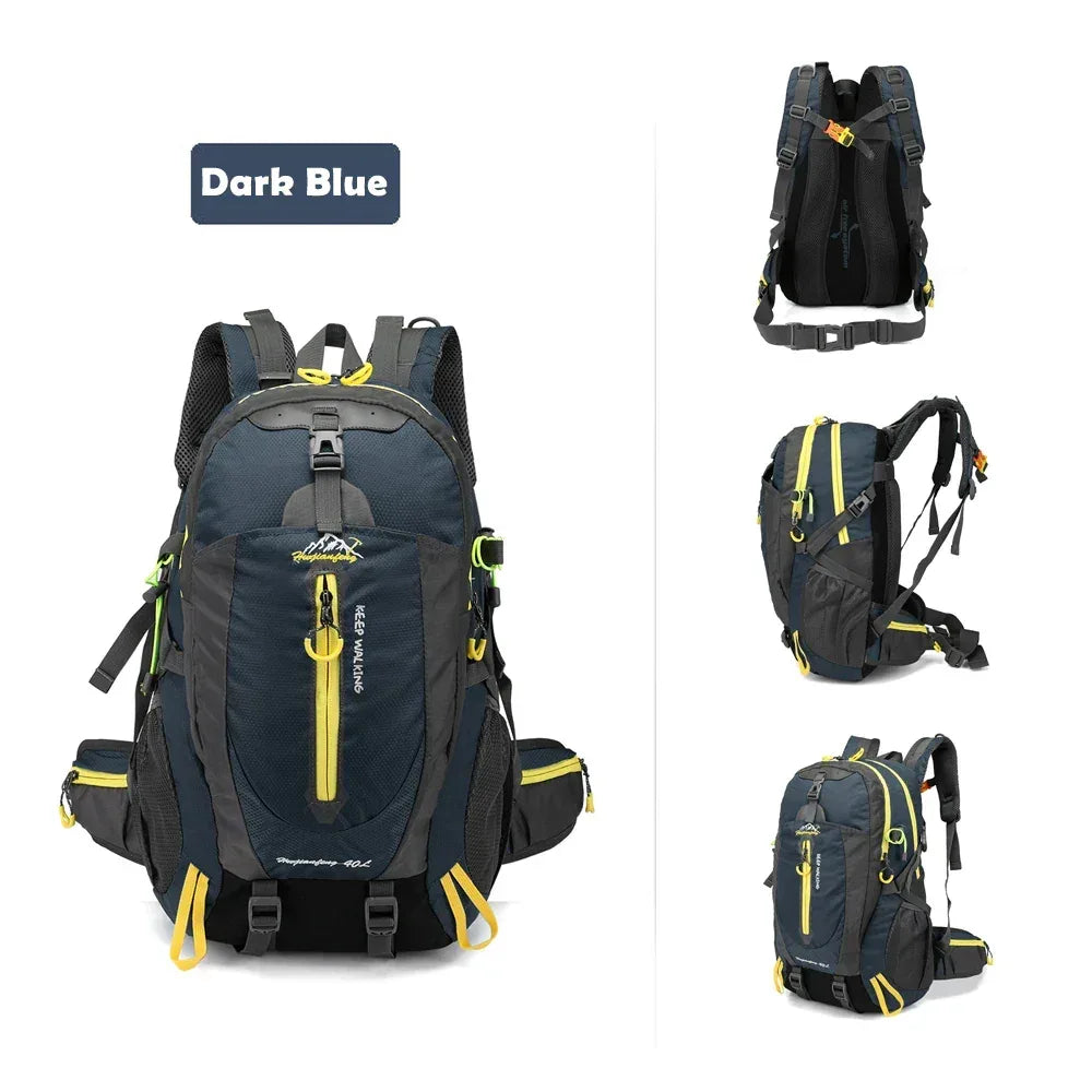 40L Water Resistant Travel Backpack Camping Hiking Laptop Daypack Trekking Climbing Back Bags For Men Women Hiking Supplies - Urbizia