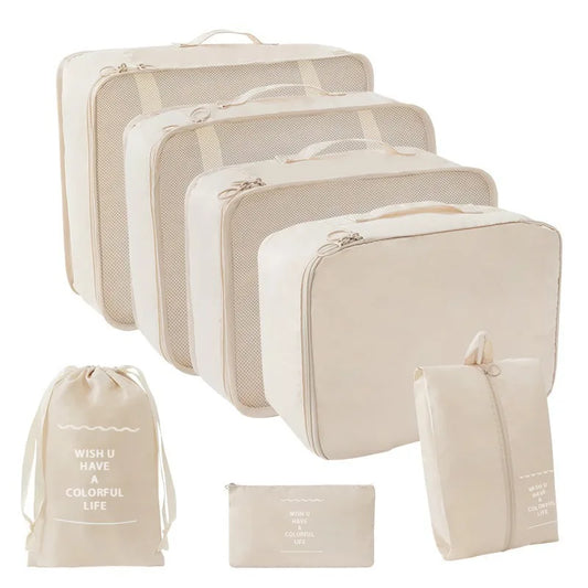 7/8/9-piece Set Travel Storage Bags,Digital Toiletries Shoes Clothes Organizer bag Suitcase Clothes Tidy Pouch,Packing Cubes Set