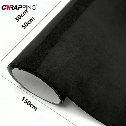 Self Adhesive Suede Fabric Faux Suede PU Leather for Jewelry Box Craft Decor Self-adhesive Film for Car Interior Styling Decal