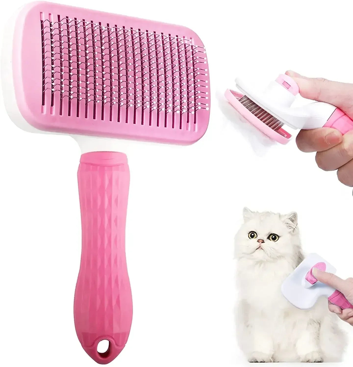 Dog Hair Remover Brush Cat Dog Hair Grooming And Care Comb For Long Hair Dog Pet Removes Hairs Cleaning Bath Brush Dog Supplies - Urbizia