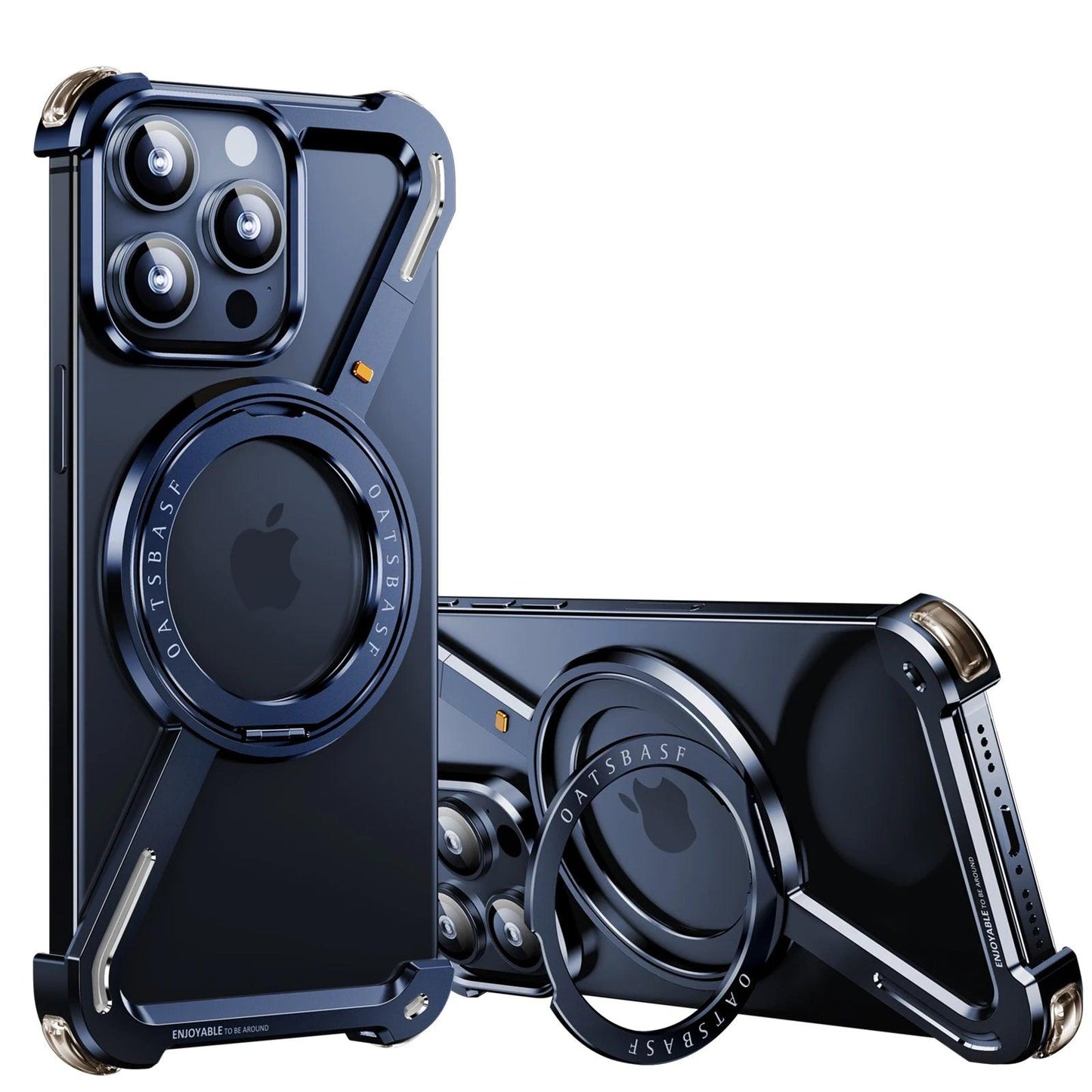 Z Shape Metal Case for iPhone 16 Pro Max