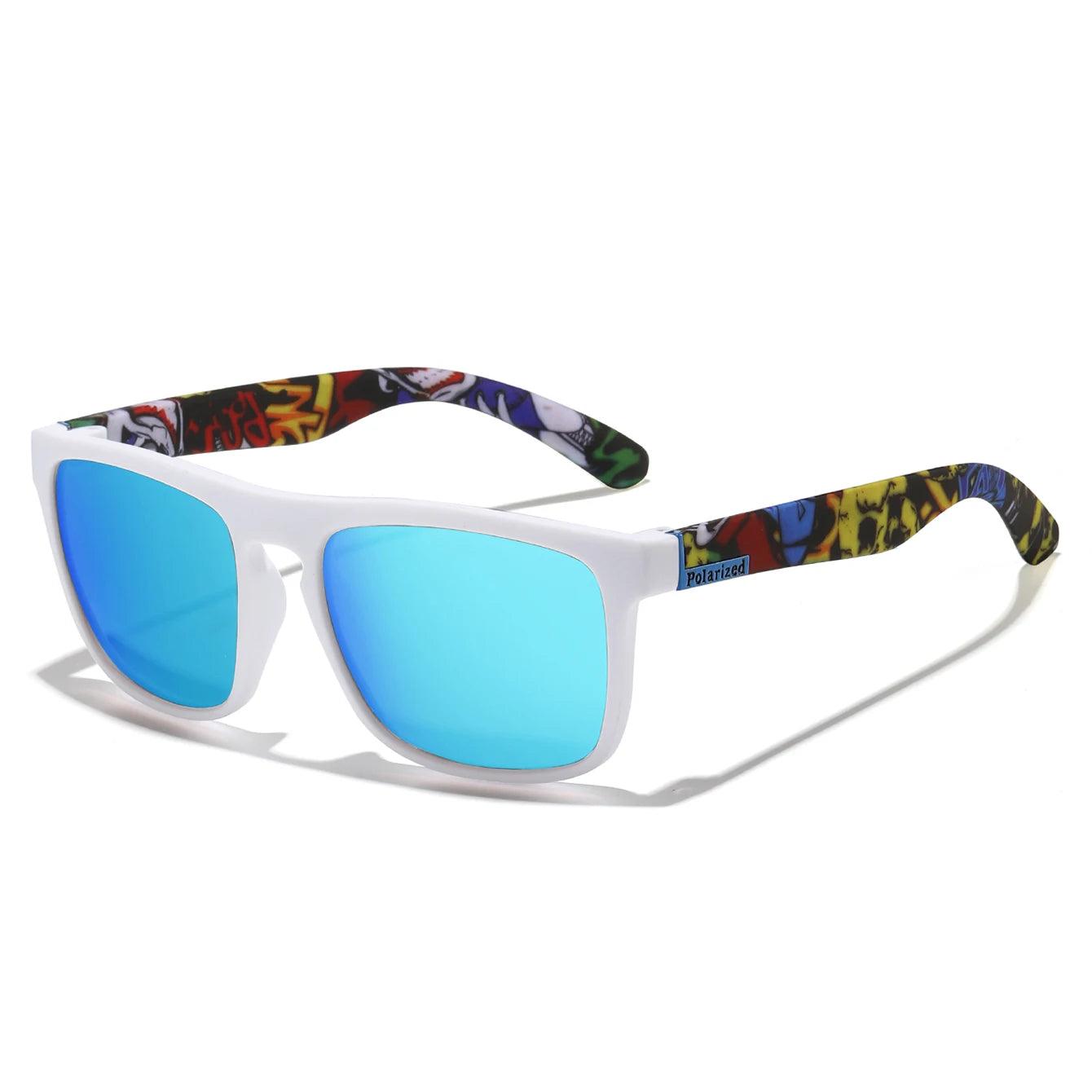 Retro Square Polarized Cycling Sunglasses UV400 Unisex