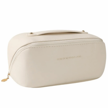 Fashion Portable Tote Makeup Bag Pillow PU Cosmetic Bag Multi-compartment Large Capacity Toiletry Kit Bag