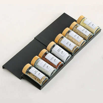 4-Layer Adjustable Spice Drawer Organizer Rack Set