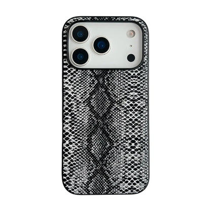 Snake Lichi Pattern Leopard Print PU Leather Case For iPhone18 17 Air 16 15 14 Plus Pro Max Shockproof Rugged Protect Back Cover