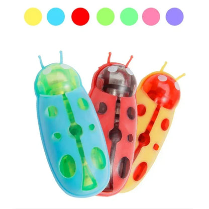 Mini Electric Bug Pet Dog Cat Toy Interactive Cute Ladybird Beetle Animal Shape Cat Toys Walking Insect Cat Playing Supplies - Urbizia