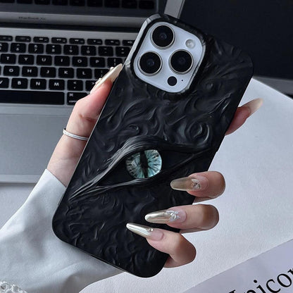 3D Evil Eyes Frosted TPU Case for iPhone 17–11 Series