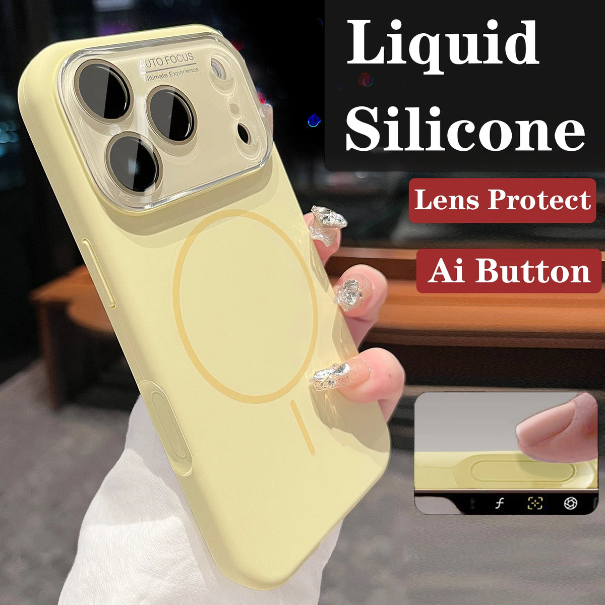 Original Advanced Liquid Silicone For Magsafe Case For iPhone 18 17 Pro Max 16 15 14 Magnetic Charging Glass Lens Protect Cover