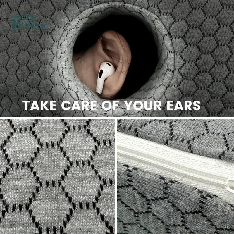 Ear Piercing Pillow for Side Sleepers, CNH and Ear Pain Ear Inflammation，with an Ear Hole Sleeping Pillow, Ear Guard Pillow - Urbizia