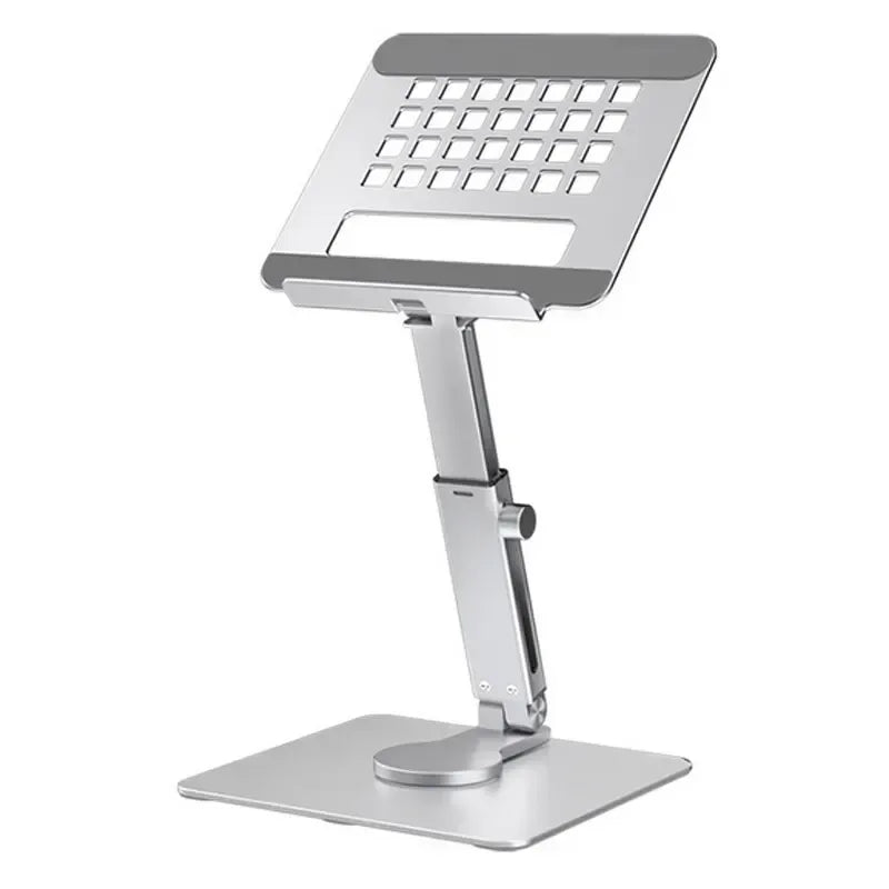Aluminum Tablet Stand 360°Rotating Folding Adjustable Desk Holder Mount Riser for iPad Pro Air 4 Mini 12.9 4-14 Inch Xiaomi Tab - Urbizia
