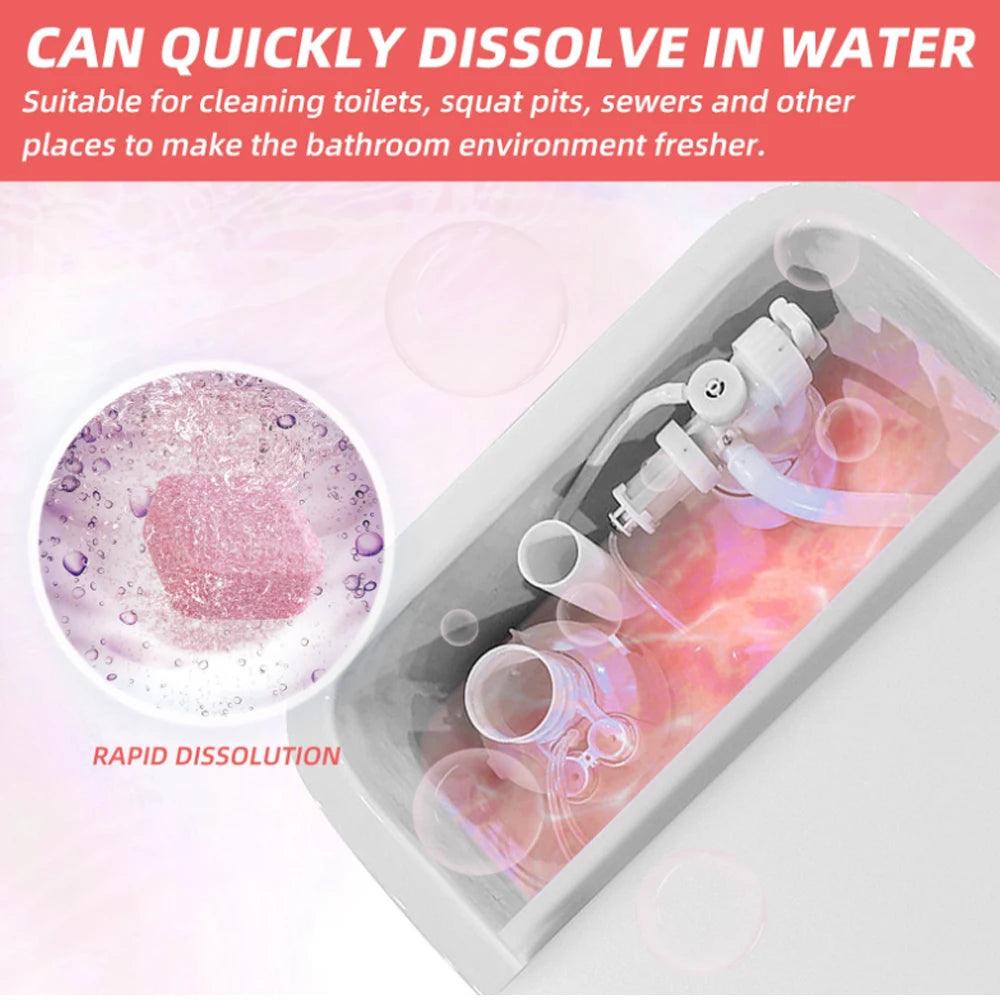 3-20Pcs Toilets Cleaning Effervescent Tablet Toilet Cleaner Deodorant Remover Urine Stain Yellow Dirt Home Batnroom Cleaning