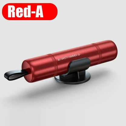 Aluminum Alloy Car Safety Rescue Hammer Automatic Seat Belt Cutter Window Breaker Emergency Rescue Tool - Urbizia