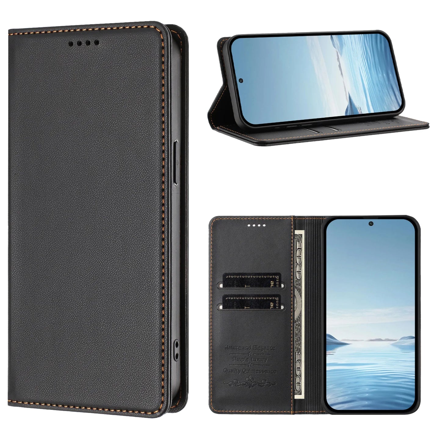 Luxury Magnetic Flip Wallet Leather Case for OPPO Find X9 Pro X9 X8 Pro X8 X7 Ultra X7 X5 Pro X5 Lite X5 X3 Lite Cover