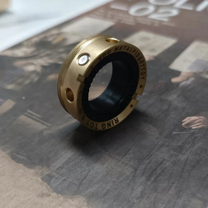 Metal Magnetic Fidget Spinner Ring for Stress & Focus Relief