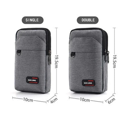 Waterproof Waist Bag Purse Single/double Layer Outdoor Waist Fanny Pack Men Phone Pouch Camping Hunting Tactical Bag with Belt