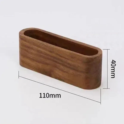 Wooden Business Card Holder Note Holder Display Rack Card Holder Office Supplies Stationery Desktop Accessories Storage Box - Urbizia