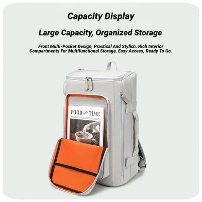 Large Capacity Fitness Bag, Travel Backpack, Dry Wet Separation Shoulder Outdoor Sports, Fishing, Yoga Training Bag Capacity Gym