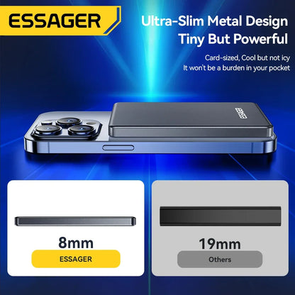 Essager 5000mAh Slim Magnetic Wireless Power Bank 20W