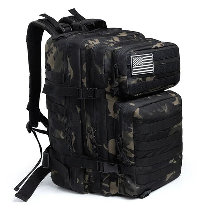 Outdoor Tactical Backpacks 45L Large Capacity Man 3 Days Molle Assault Bags For Outdoor Trekking Camping Backpack