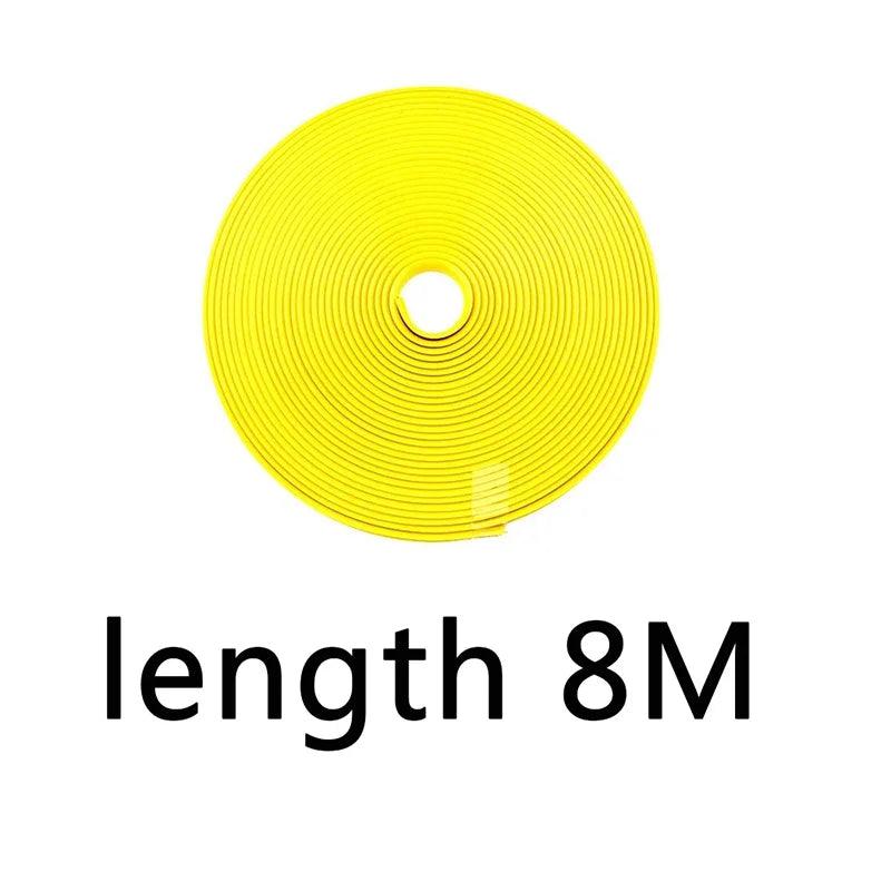 8M Rubber Car Wheel Rim Protector Strip – Anti-Scratch, 9 Colors