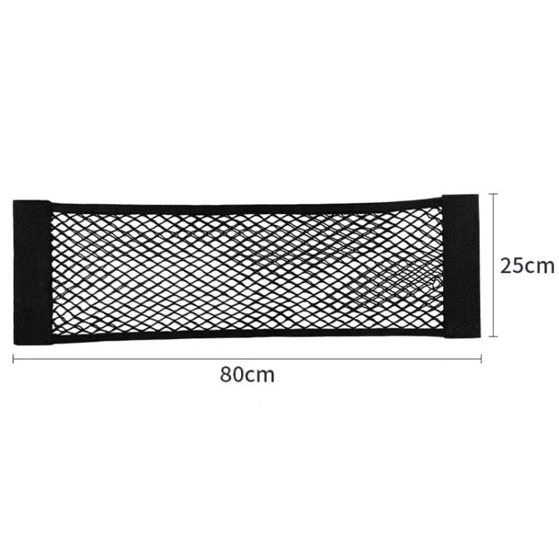 Car Storage Net Stretchable Mesh Pocket Net Magic Elastic Sticker Universal Rear Mesh Trunk Seat Bag Pocket Cage Auto Organizer - Urbizia