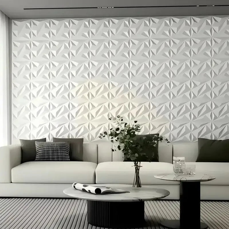 20PCS 3D Wall Panels 30x30cm Indoor Wall Decoration for Living Room Bedroom Hotel Office Mural Tile-Panel-Mold 3D Wall Sticker - Urbizia