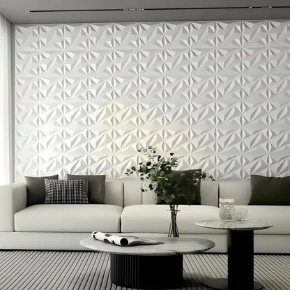 20PCS 3D Wall Panels 30x30cm Indoor Wall Decoration for Living Room Bedroom Hotel Office Mural Tile-Panel-Mold 3D Wall Sticker - Urbizia