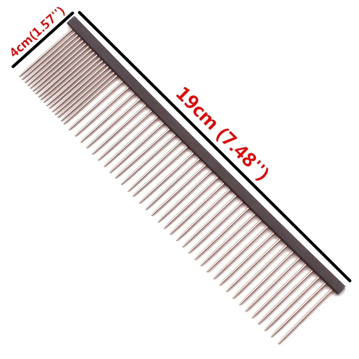 Pet Grooming Combs Aluminum Alloy Brush For Dogs Boundary Knot Massage Tools Professional Salon Cat Hair Cleaning Crescent Combs - Urbizia