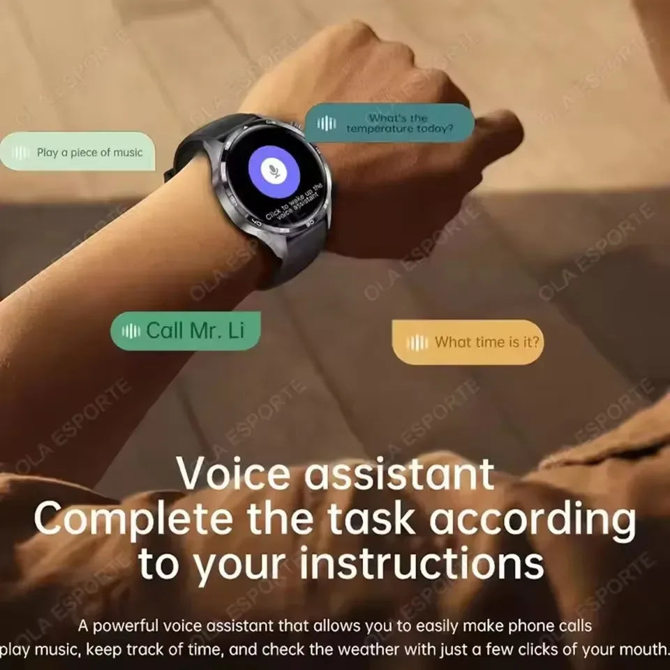 New Watch 5 Smart Watch 5 Pro Men HD AMOLED Screen GPS Heart rate Bluetooth Call IP68 Waterproof Man Smartwatch Holiday Gifts - Urbizia