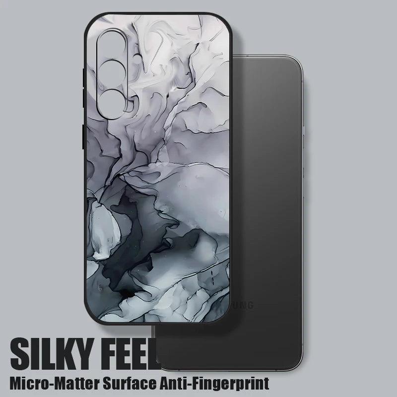 Marble Hand Lanyard Case For Samsung Galaxy S26 S25 S24 Ultra S23 FE A56 A17 A36 A55 A54 A16 A15 5G Soft Silicone Phone Cover