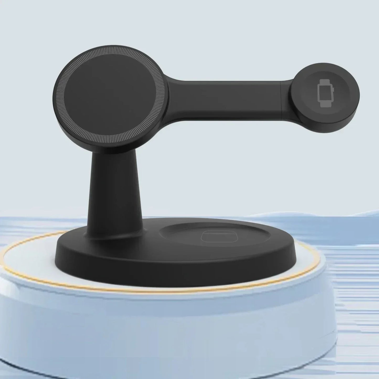 3 In 1 Magnetic Wireless Charger Stand For Magsafe iPhone 16 15 14 13 Pro Max Apple Watch 9 8 AirPods Pro Fast Charging Station - Urbizia