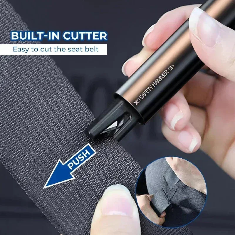 2025 New 2-in-1 Mini Car Safety Hammer Car Glass Window Breaker Escape And Rescue Tool With Seat Belt Cutting Tool Car Parts - Urbizia