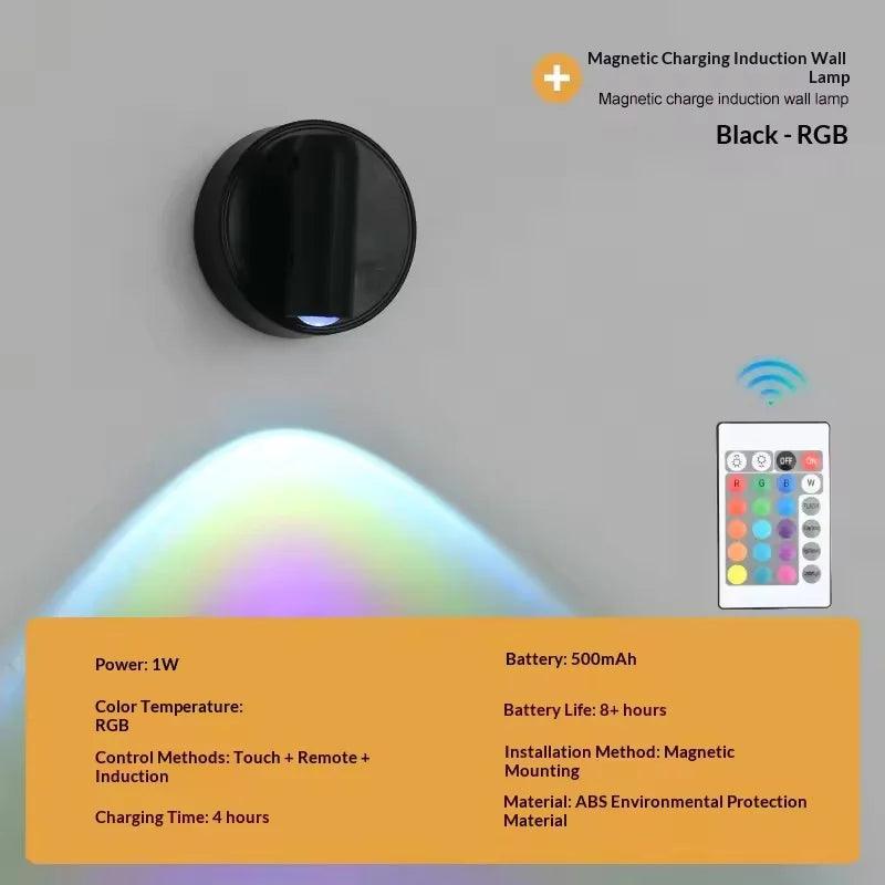 Magnetic USB Rechargeable LED Cordless Wall Light with Touch Switch