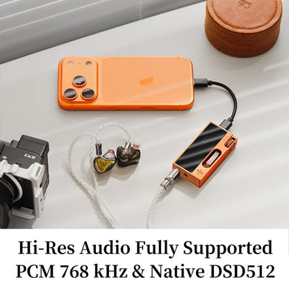 SHANLING UA7 Portable USB DAC Amp Dual JAN6418 Tubes Transistor Mode HiFi Audio Dongle ES9069 DSD512 3.5mm / 4.4mm Bal 577mW