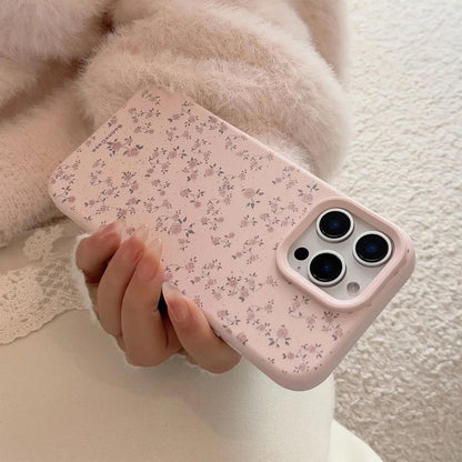 iPhone Flower Pattern Silicone Case – Shockproof Bumper