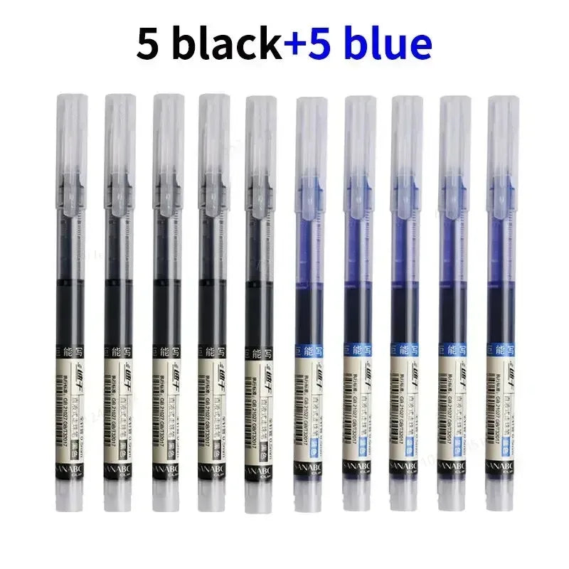 10-Piece Needle Tip Gel Pen Set – Smooth Writing - Urbizia
